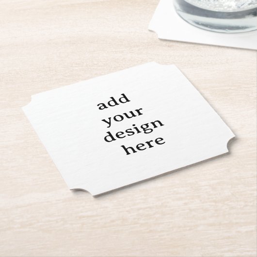 Create Your Own Simple Custom Ticket ペーパーコースター (アングル)