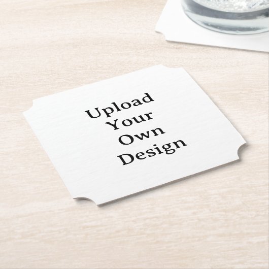 Create Your Own Simple Custom Ticket ペーパーコースター (アングル)