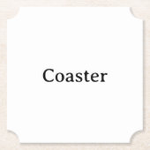Create Your Own Simple Custom Ticket ペーパーコースター (正面)