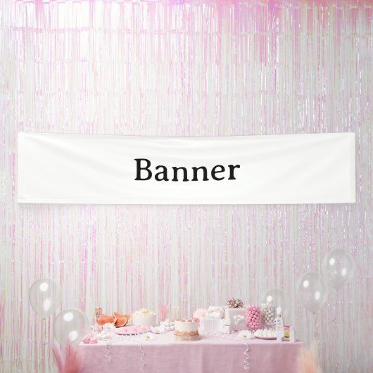 Create Your Own Simple Custom Vinyl 2.5' x 12' 横断幕 (パーティー)