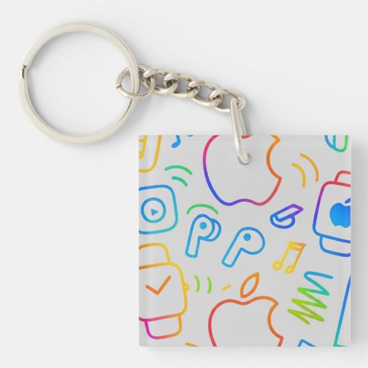 Create Your Own Simple personalized Trending キーホルダー (正面)