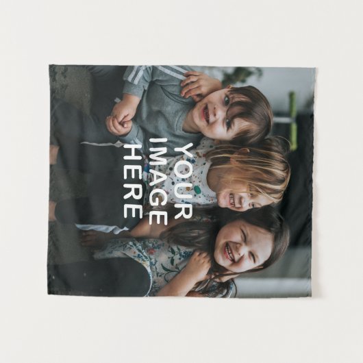 Create Your Own Simple Single Photo タペストリー (正面(横))