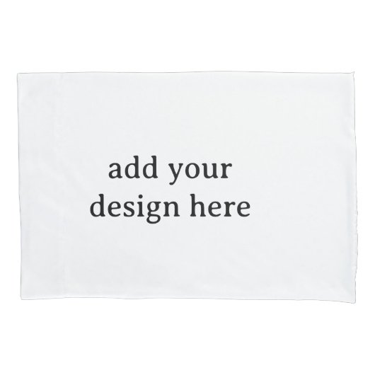 Create Your Own Simple Standard 20" x 30" Pair of 枕カバー (正面左)