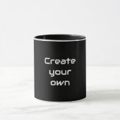 Create Your Own Sips & Giggles Custom Black Mug マグカップ (中央)