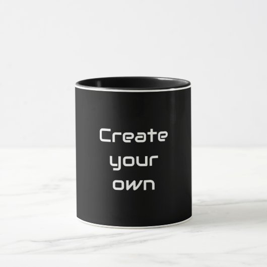 Create Your Own Sips & Giggles Custom Black Mug マグカップ (中央)