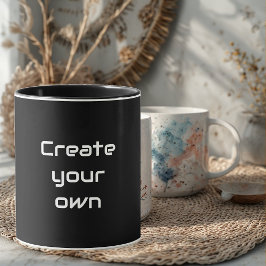 Create Your Own Sips & Giggles Custom Black Mug マグカップ
