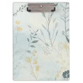 Create Your Own Soft Golden Flowers Minimalist クリップボード (正面)