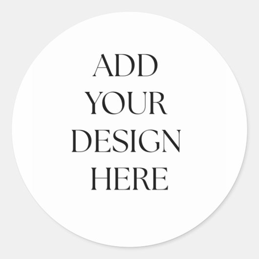 Create Your Own Sticker ラウンドシール (正面)