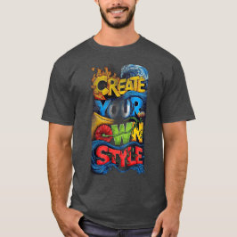 Create Your Own Style – Typography Inspirante Stre Tシャツ