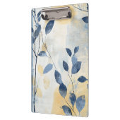 Create Your Own Sunny Blue Leaves Minimalist クリップボード (左)