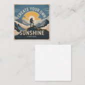 Create Your Own Sunshine スクエア名刺 (正面/裏面)