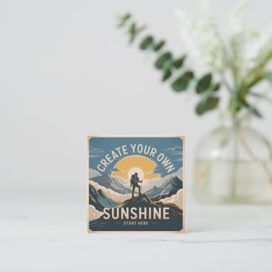 Create Your Own Sunshine スクエア名刺 (スタンド正面)