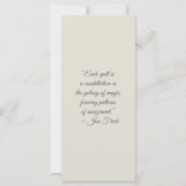 Create Your Own Sweet Purple Fox Bookmark Card (裏面)