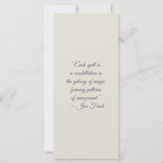 Create Your Own Sweet Purple Fox Bookmark Card (裏面)
