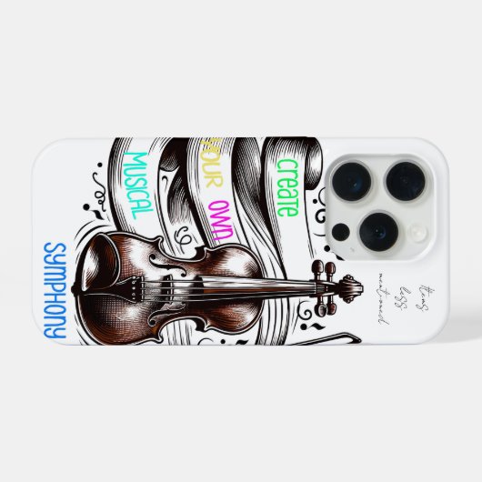 Create your own symphony  iPhoneケース (裏面横)