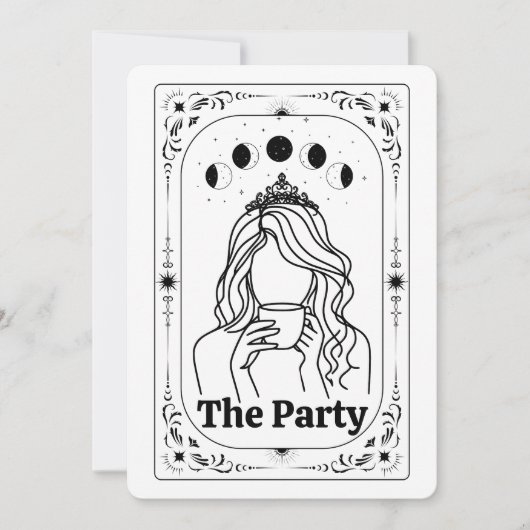 Create Your Own Tarot Mystic Celestial Moon Magic 招待状 (正面)