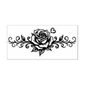 Create Your Own Tattoo Artwork Rose Vine Heart ラバースタンプ (インプリント)
