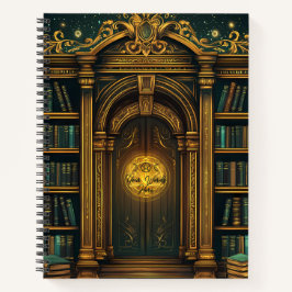 Create Your Own Teal Enchanted Secret Library ノートブック