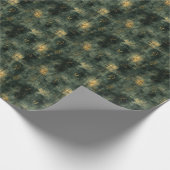 Create Your Own Teal Gold Magic Text Black ラッピングペーパー (角)