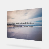 Create Your Own Text Inspirational Motivational アクリルサイン (傾斜)