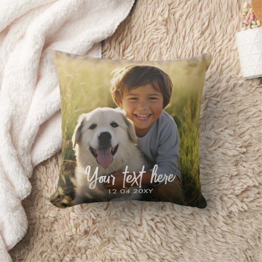 Create Your Own Text Photo  クッション (ブランケット)