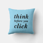 Create Your Own | think before you click | クッション (裏面)