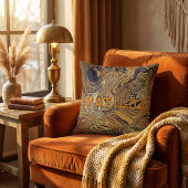 Create your own throw pillow leopard print クッション