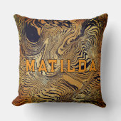 Create your own throw pillow leopard print クッション (正面)