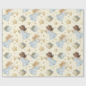 Create Your Own Trumpeting Angels & Presents ラッピングペーパー (フラット)