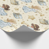 Create Your Own Trumpeting Angels & Presents ラッピングペーパー (角)
