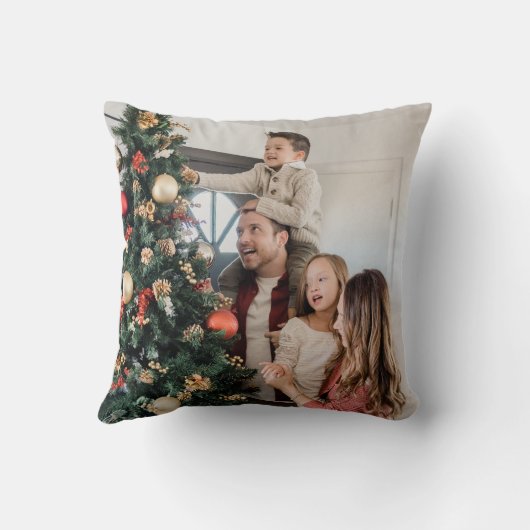 Create Your Own Two Photo Custom Pic Double Sided クッション (裏面)