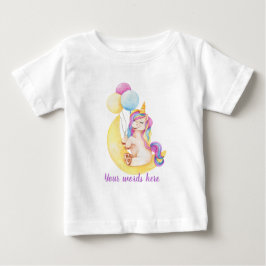 Create Your Own Unicorn Moon誕生日 ベビーTシャツ