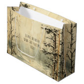 Create Your Own Vintage Snow Scene ラージペーパーバッグ (正面アングル)