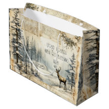 Create Your Own Vintage Winter Stag Landscape
