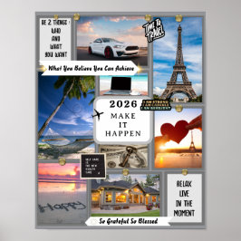 Create Your Own Vision Board Goal Manifesting 2026 ポスター