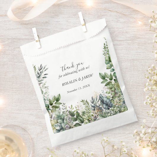 Create Your Own wedding フェイバーバッグ (クリップ留めされた状態)