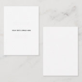 Create Your Own wedding custom Flat Note Card コーリングカード (正面/裏面)