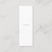 Create Your Own wedding custom Flat Note Card スキニー名刺 (正面)
