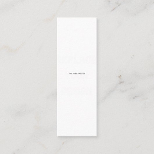 Create Your Own wedding custom Flat Note Card スキニー名刺 (正面)