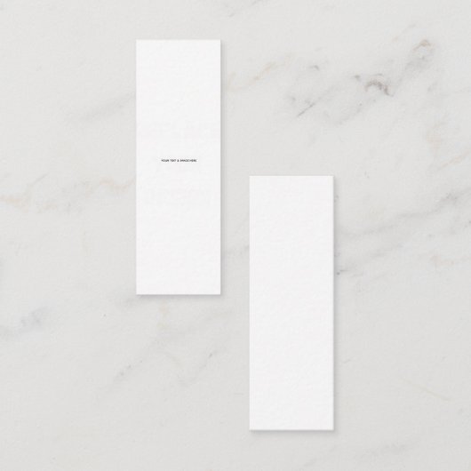 Create Your Own wedding custom Flat Note Card スキニー名刺 (正面/裏面)