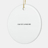 Create Your Own wedding custom Flat Note Card セラミックオーナメント (左)