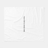 Create Your Own wedding custom Flat Note Card フリースブランケット (正面(横))