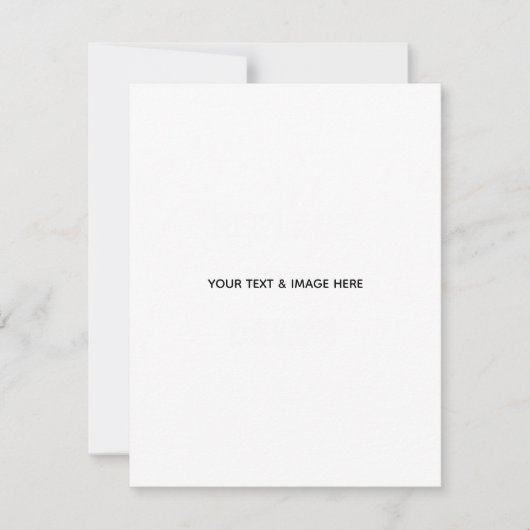 Create Your Own wedding custom Flat Note Card 招待状 (正面)