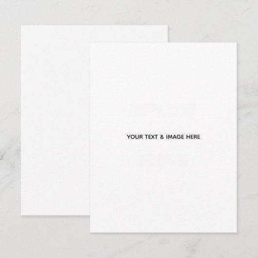 Create Your Own wedding custom Flat Note Card 招待状 (正面/裏面)