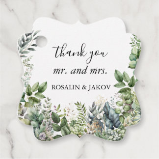 Create Your Own wedding eucalyptus フェイバータグ