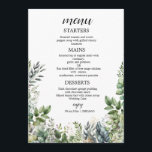 Create Your Own wedding eucalyptus Flat Menu メニュー<br><div class="desc">This design is minimalist style which can be easily updated with your photo and text. If you need any help please contact me using the massage button below and I will be happy to help.</div>