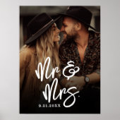 Create Your Own Wedding Photo Sign ポスター (正面)