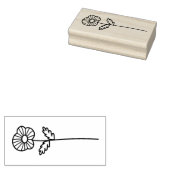 Create Your Own Whimsical Field Flower Blossom ラバースタンプ (押印)