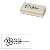 Create Your Own Whimsical Flower Floral ラバースタンプ (押印)