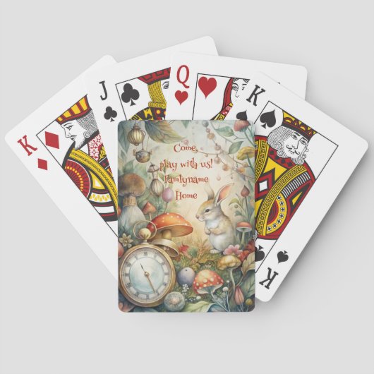 Create Your Own Whimsical Rabbit Hutch トランプ (裏面)